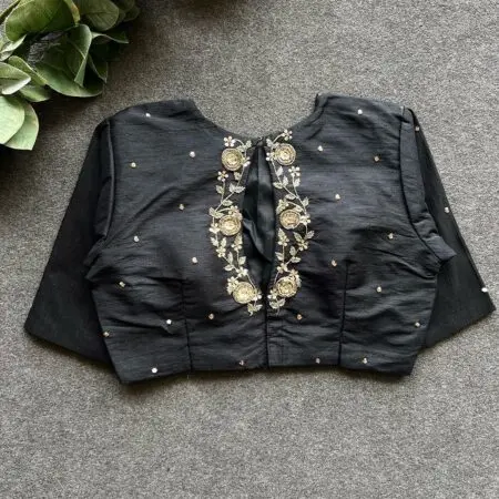 Elzara Silk Readymade Blouse