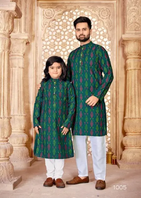 Father Son Cotton Kurta Pajama Set