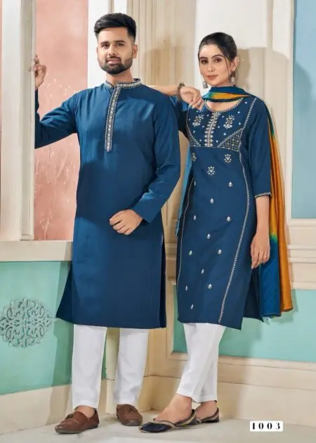 Men Sherwani and Women Kurta