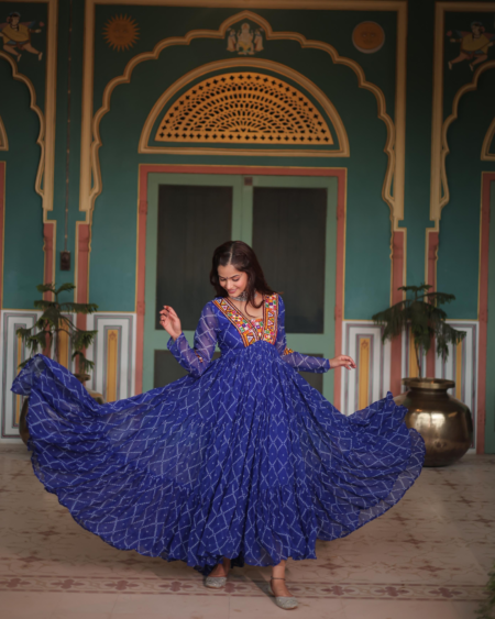 Bandhani Printed Gowns