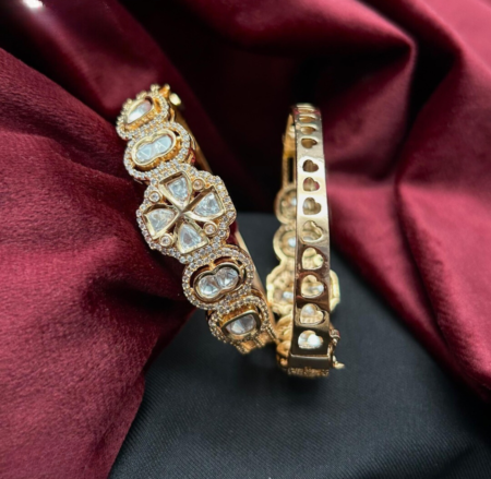 Openable Kundan Bangles