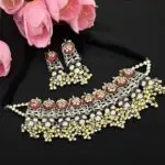Dual tone oxidised choker set