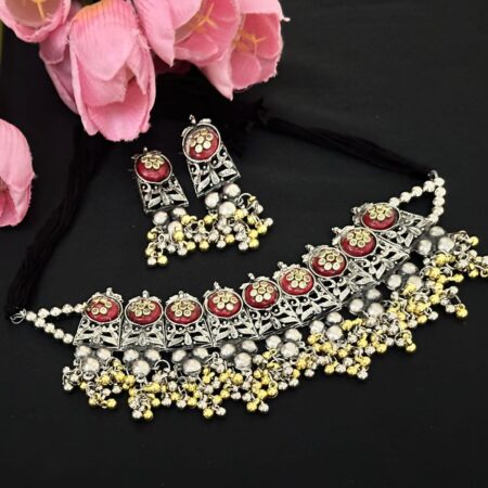 Multicoloured choker set2