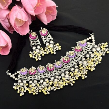 Multicoloured choker set3