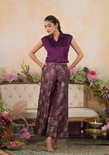 Banarasi Silk Pant And Top