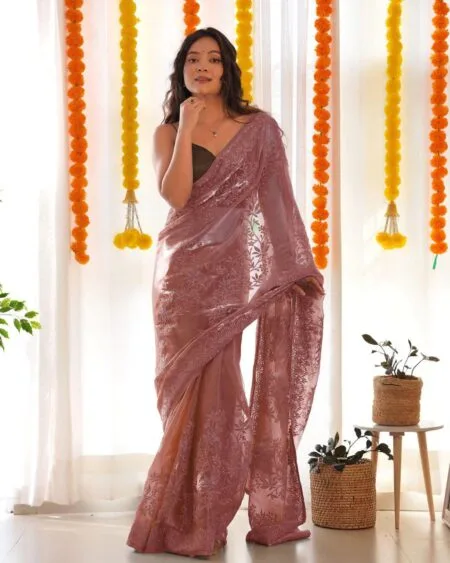 Jimmy choo silk saree