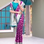 Benarasi semi satin silk saree