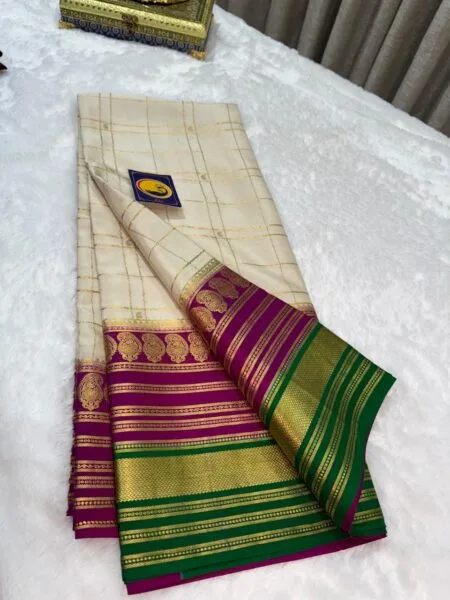 Pure Mysore silk saree