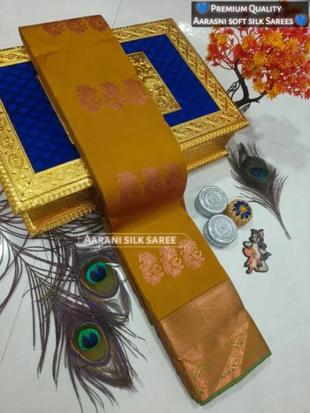 Arani Soft Silk Sarees With Border