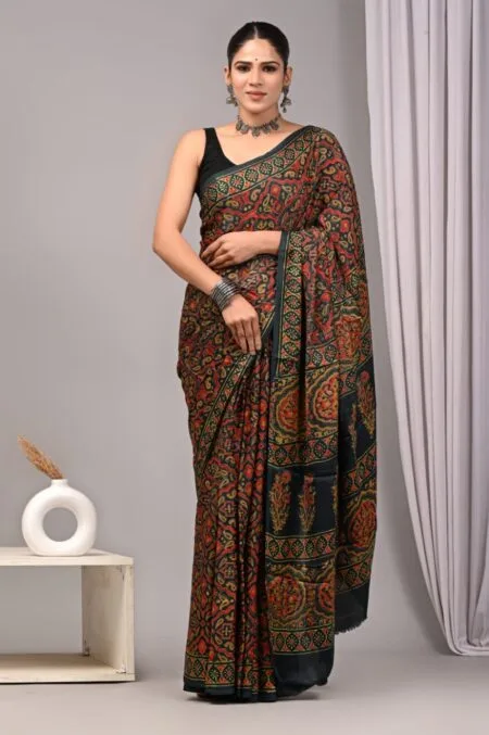 Pure modal silk saree 2