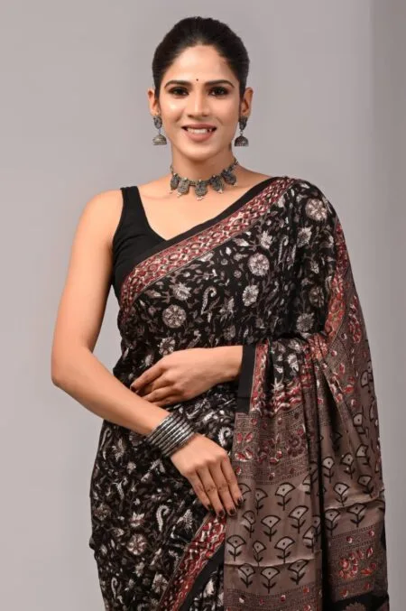 Pure modal silk saree 2