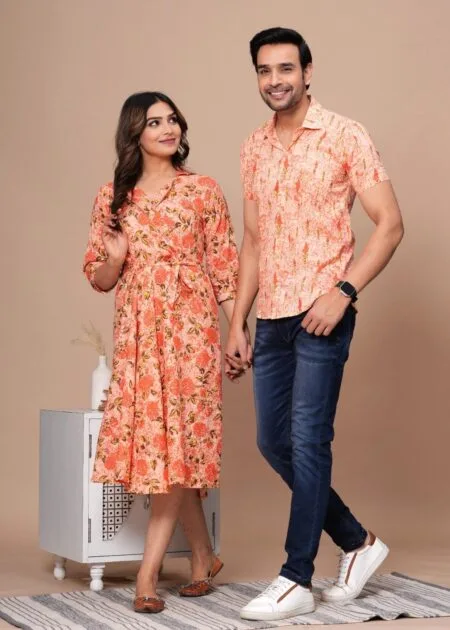 Couple casual dress and shirt