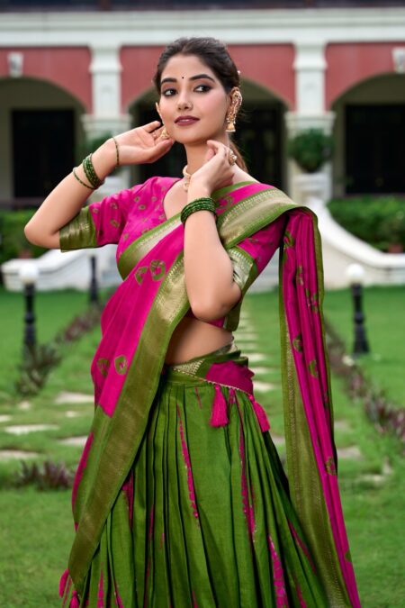 Dola silk south indian half saree