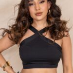 Black Halter neck top