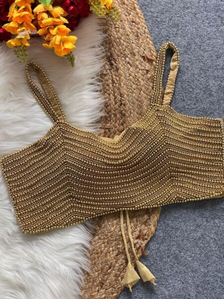 Gold beaded top
