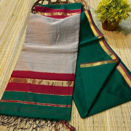 Maheshwari cotton silk saree