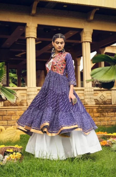 Faux Georgette lehenga choli with shrug