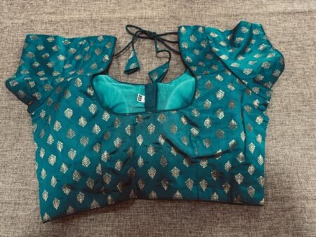 Teal readymade blouse