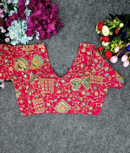 Crepe viscose ready made blouse