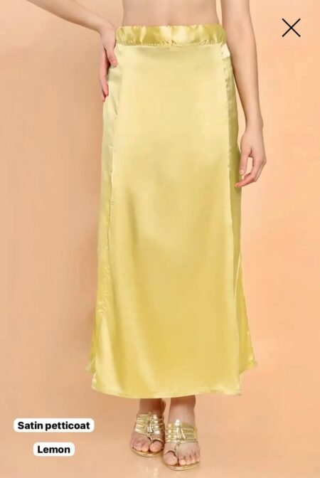 Yellow in-skirt for saree