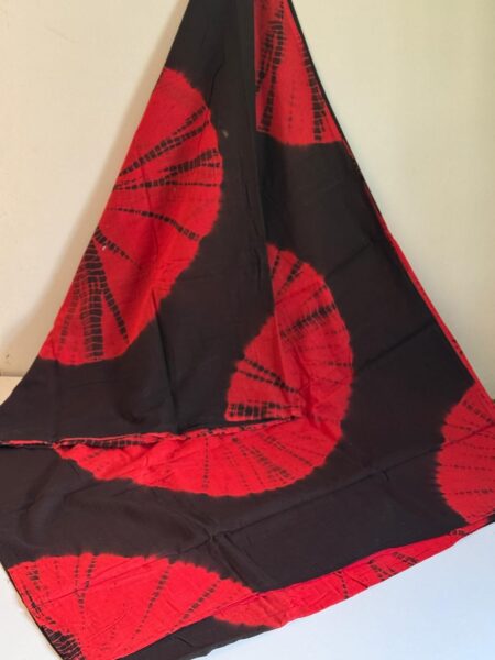 Cotton mul mul hand dye saree