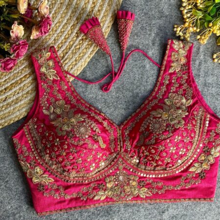 Italian silk ready made blouse