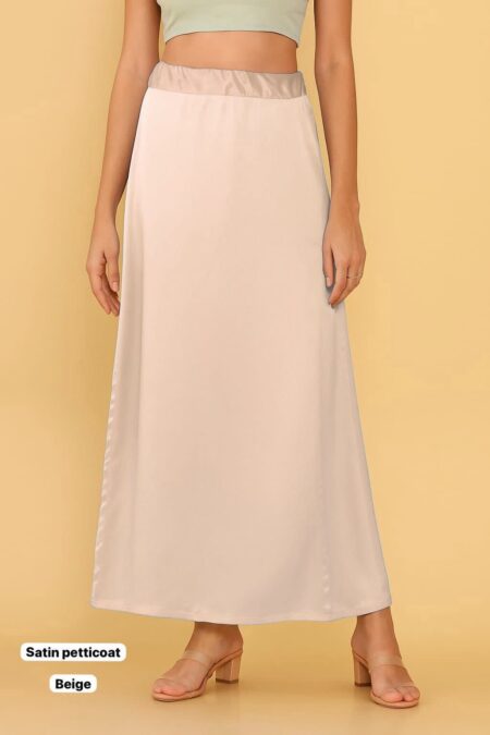 Beige in-skirt for saree