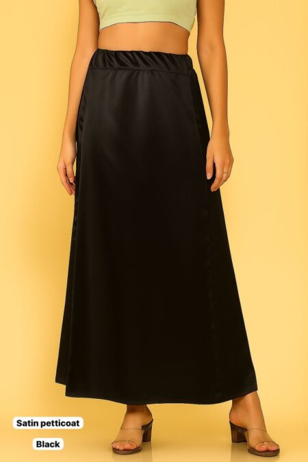 Black in-skirt for saree