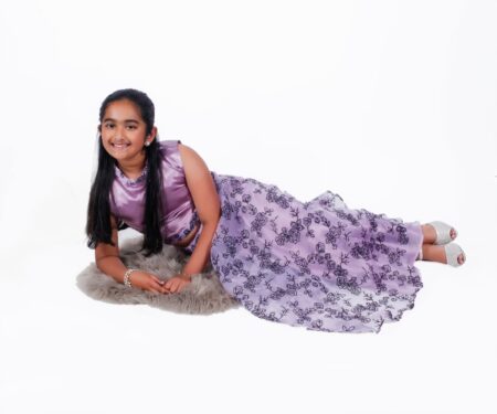 Girl’s net skirt and satin top for parties and weddings