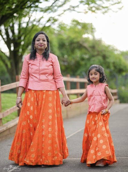 Mother and daughter combo outfit