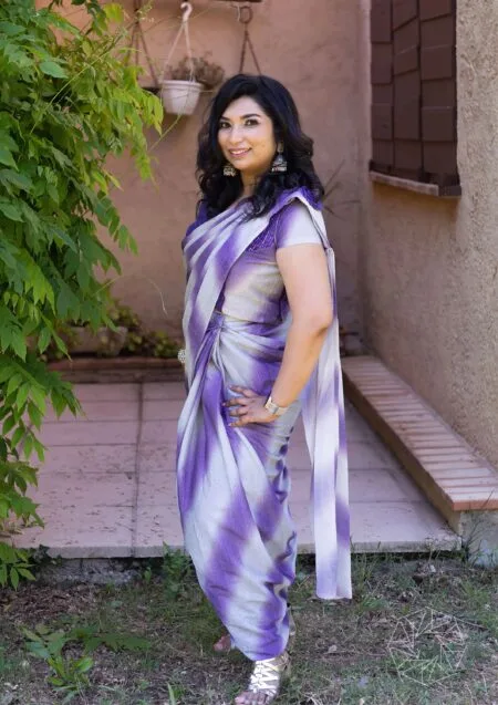 Ready to wear saree with stitched blouse