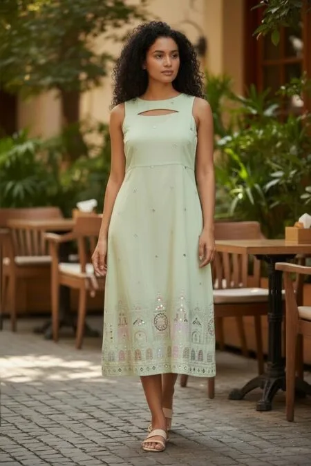 Pastel shades Satin Dresses