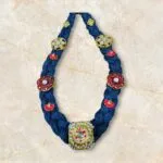 Handcrafted Blue Thread Kundan Necklace – Traditional Statement Choker for Women