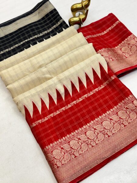 Melbourne silk saree with jackquard border