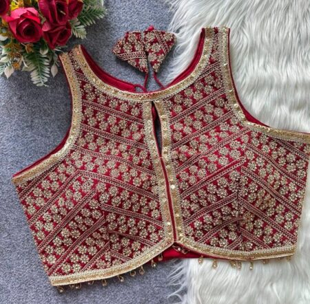 Premium Sequins embroidered readymade blouse