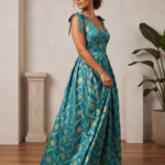 Bespoke Gown in pure Banarasi Silk